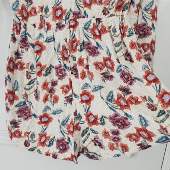 Hollister Vintage style Boho Keyhole Cross Over Surplice Romper - Picture 12 of 16